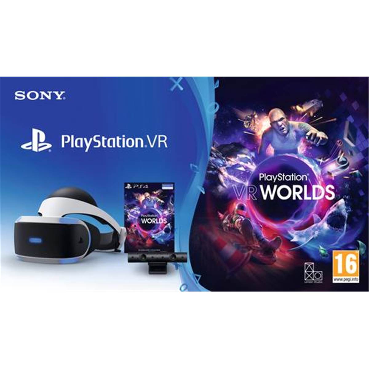 VR PLAYSTATION MK4+CAMERA V2 + VR WORLDS /2 PS4