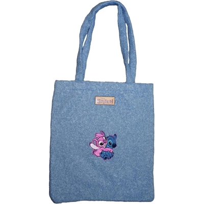 NOMADICT TEDDY SHOPPING BAG STITCH ANGEL BLUE