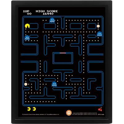 PAC-MAN MAZE CADRE 3D LENTICULAIRE