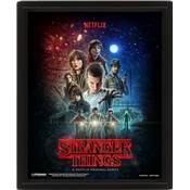 STRANGER THINGS CADRE 3D LENTICULAIRE ONE SHEET