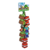 MINECRAFT - PELUCHES CUBE PORTE-CLES 13 CM ASST - CRAVATE 