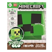 MINECRAFT LAMPE SQUICHYGLO EN SILICONE BATTERIE RECHARGEABLE CREEPER