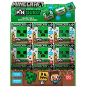 PIN'S SURPRISE MINECRAFT – PRÉSENTOIR 36 PIÈCES