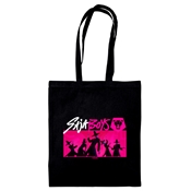 K-POP DEMON HUNTERS (SAJA BOYS) BLACK TOTE BAG