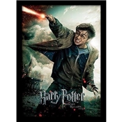 HARRY POTTER TOILE ENCADREE LES RELIQUES DE LA MORT 30X40CM