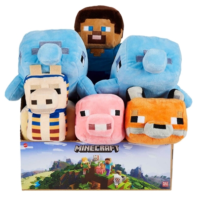 MINECRAFT PELUCHE 20CM ASSORTIMENT 6 VAGUE 1.2 -887961993448