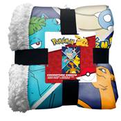 HOMADICT PLAID SHERPA 100X150 CM POKEMON STARTER PRIMARY EVO