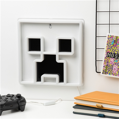MINECRAFT ENSEIGNE LED MURALE CREEPER