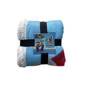 NINTENDO PLAID SHERPA 100X150 CM MARIO & YOSHI