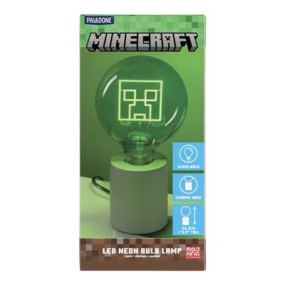 CREEPER LAMPE AVEC AMPOULE DECORATIVE LED A FILAMENT NEON BULB
