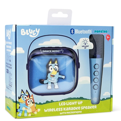 BLUEY - ENCEINTE LED KARAOKE + MICRO SANS FIL