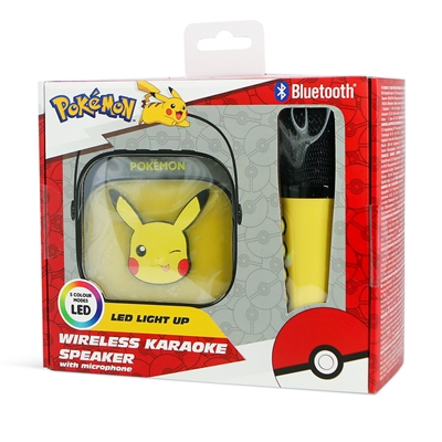 POKEMON - ENCEINTE LED KARAOKE + MICRO SANS FIL PIKACHU