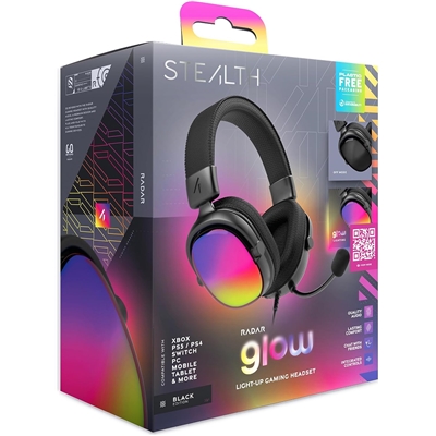 STEALTH RADAR GAMING CASQUE - GLOW BLACK