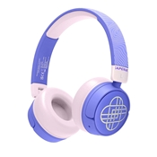 KPOP DM CASQUE SANS FIL BLEU ENFANT LOGO HUNTRIX 