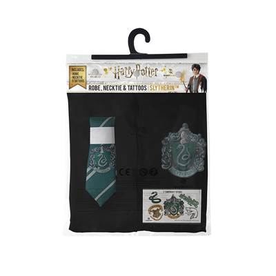 HARRY POTTER ROBE SET (ROBE+NECKTIE+TATTOO) SLYTHERIN LARGE