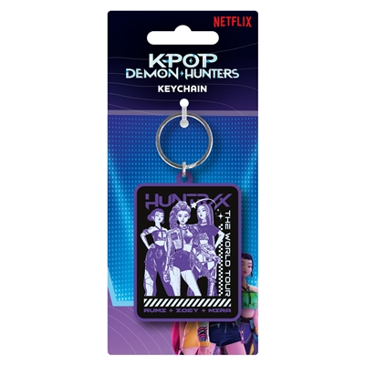 K-POP DEMON HUNTERS HUNTRIX GROUP PORTE CLE RUBBER
