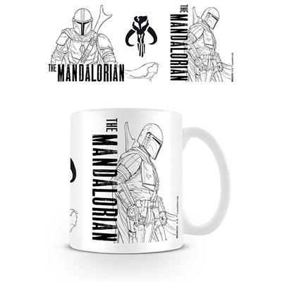 THE MANDALORIAN MUG LINE ART