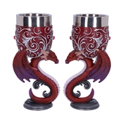 SAINT VALENTIN DRAGONS DEVOTION COUPE 18.5CM SET DE 2