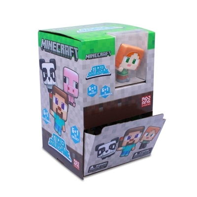 MINECRAFT MAGNET SQUISHMES MYSTERE PRESENTOIR DE 16PCS