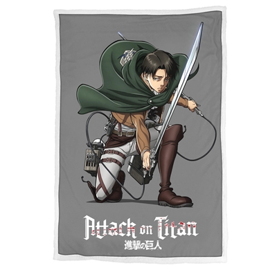 HOMADICT PLAID SHERPA 100X150 CM LIVAI ATTACK ON TITAN 