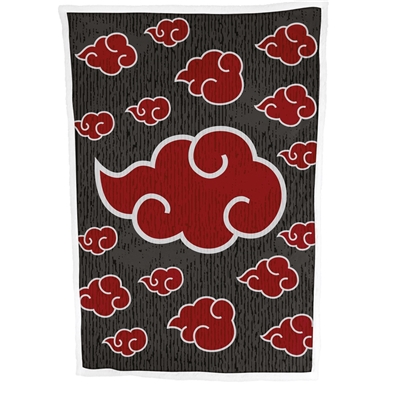 NARUTO PLAID SHERPA NUAGE AKATSUKI