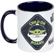 STAR WARS : LE MANDALORIEN (ENFANT À BORD) MUG INTÉRIEUR BLEU