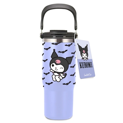 GOBELET ISOTHERME 900 ML KUROMI AVEC POIGNÉE