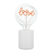 MICKEY LAMPE AVEC AMPOULE DECORATIVE LED A FILAMENT NEON BULB