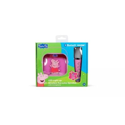 PEPPA PIG - ENCEINTE LED KARAOKE + MICRO SANS FIL