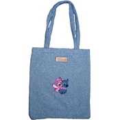 NOMADICT TEDDY SHOPPING BAG STITCH ANGEL BLUE