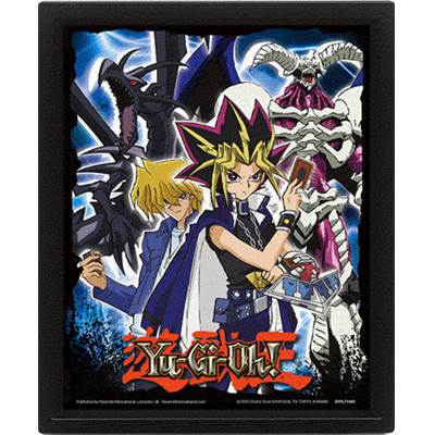 YU-GI-OH! CADRE 3D LENTICULAIRE BLACK SKULL DRAGON