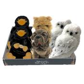 HARRY POTTER BARQUETTE 6 PELUCHES ANIMAUX F. 18 CM