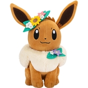 POKEMON PELUCHE 20 CM EVOLI COURONNE DE FLEURS