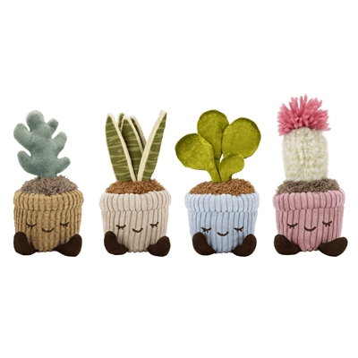 PELUCHE PLANTE SQUISHMALLOW COTELE 15 CM ASSORTIMENT DISPLAY 12 PCS