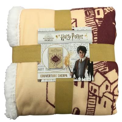 HARRY POTTER PLAID SHERPA MARAUDER MAP