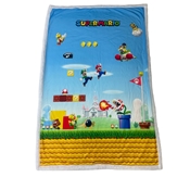 HOMADICT PLAID SHERPA 100X150 CM SUPER MARIO PLATFORM GAME