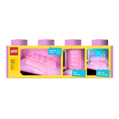 LAMPE BRIQUE 4X2 ROSE LEGO