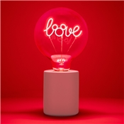 MICKEY LAMPE AVEC AMPOULE DECORATIVE LED A FILAMENT NEON BULB