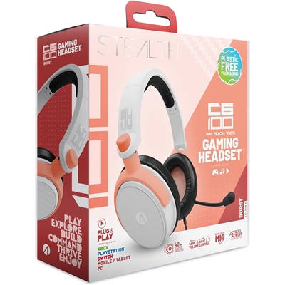 STEALTH C6-100 CASQUE BURST - PEACH & WHITE