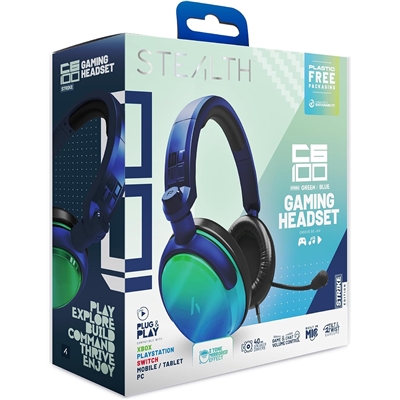 STEALTH C6-100 GAMING CASQUE STRIKE - GREEN & BLUE