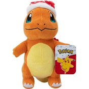 POKEMON PELUCHE SALAMÈCHE NOEL AVEC BONNET DE PÈRE NOEL 20CM