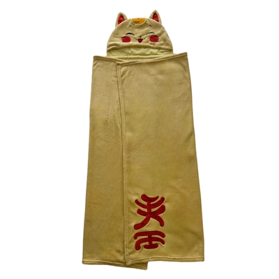 HOMADICT PLAID CAPUCHE 120X150 CM MANEKI NEKO