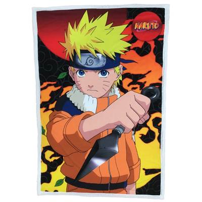 NARUTO PLAID SHERPA 100X150 CM NARUTO KUNAI
