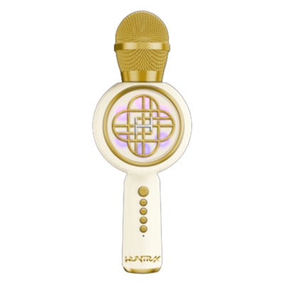 KPOP DM MICRO KARAOKE GOLD SANS FIL LED LOGO HUNTRIX