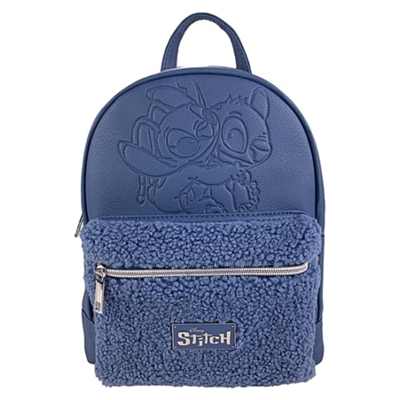 SAC A DOS FASHION DISNEY STITCH & ANGEL HUG TEDDY BLEU