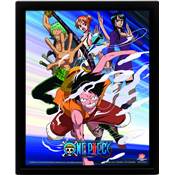 ONE PIECE  CADRE 3D LENTICULAIRE STRAW HAT PIRATES ASSAULT