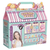 SQUISHY MAGIC COFFRET CREATION PORTES CLES KAWAII SQUISHY AVEC MACHI