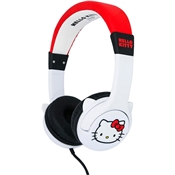 HELLO KITTY - CASQUE FILAIRE POUR ENFANTS HELLO KITTY BLANC/ ROUGE