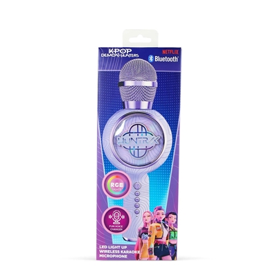 KPOP DM MICRO KARAOKE SANS FIL VIOLET LED LOGO HUNTRIX 