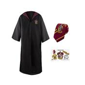 HARRY POTTER ROBE SET (ROBE+NECKTIE+TATTOO) GRYFFINDOR LARGE